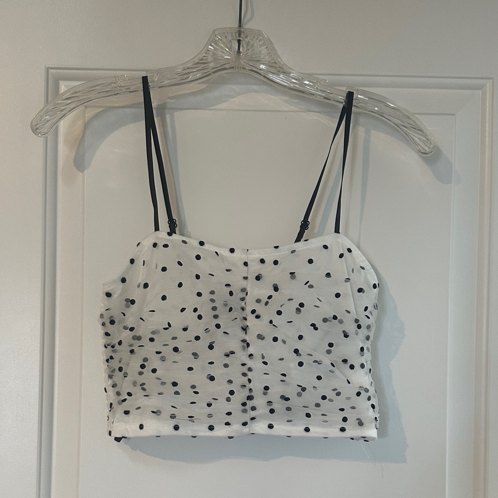 Forever 21 Black and White Polka Dot Camisole